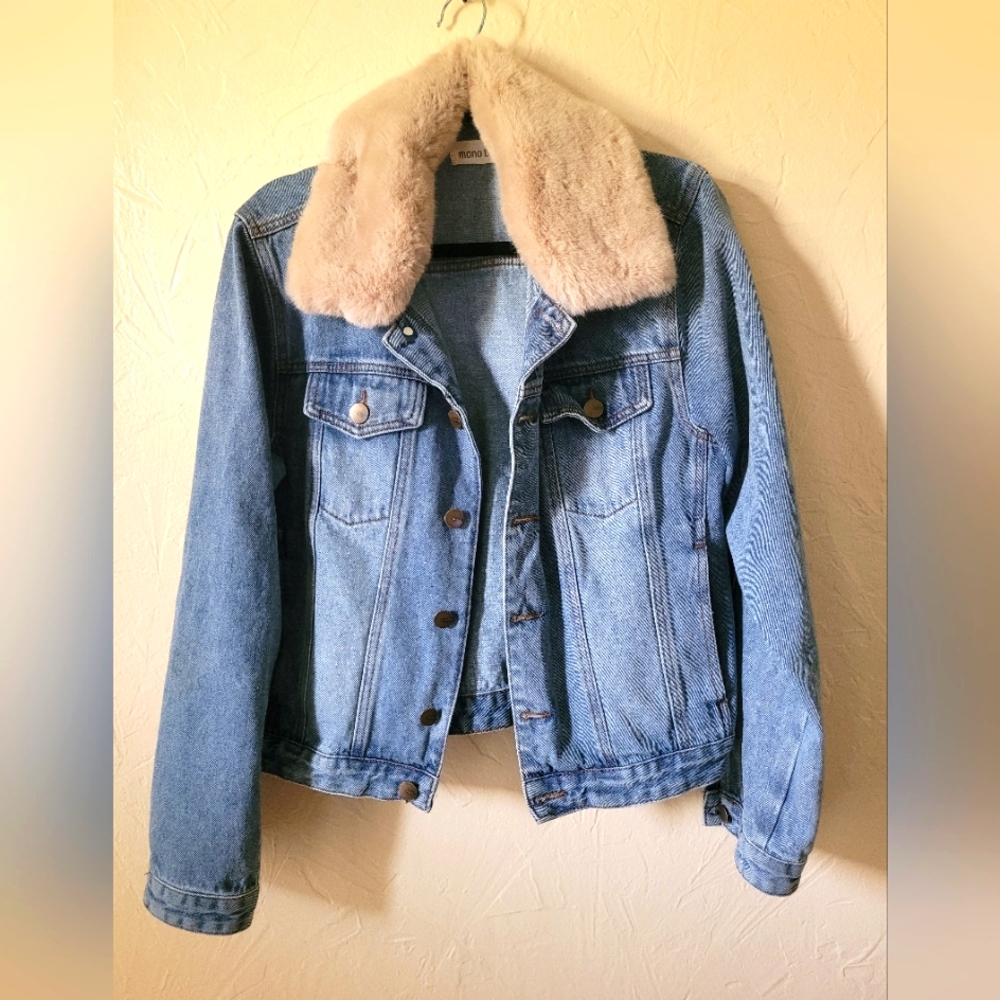 Mono b Chic Jean Jacket L